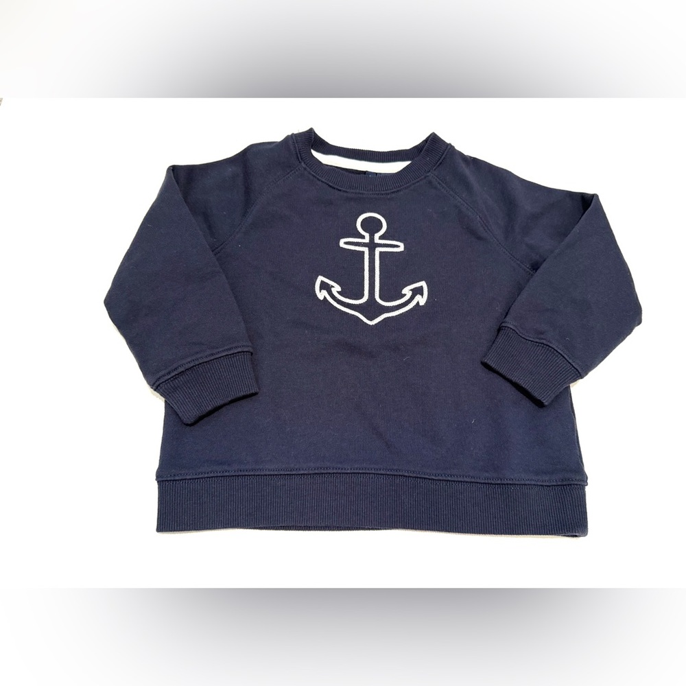 Janie and Jack 2T Navy Anchor Sweatshirt